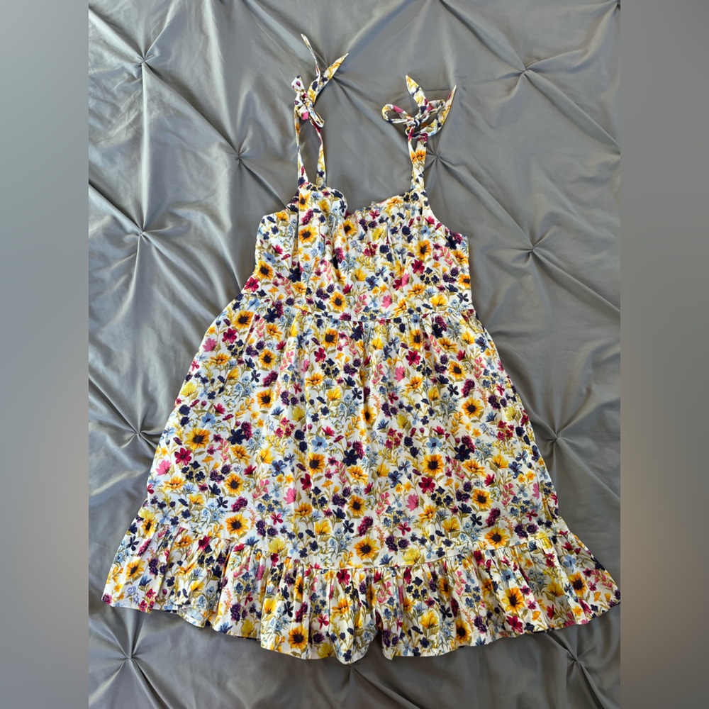 Flowers midi summer dress.